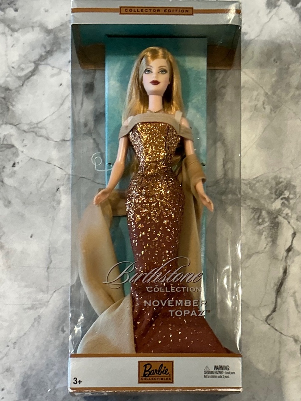 Birthstone Collection Barbie Doll Miss November Topaz NRFB